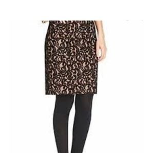 Ann Taylor Loft Lace Pencil Skirt